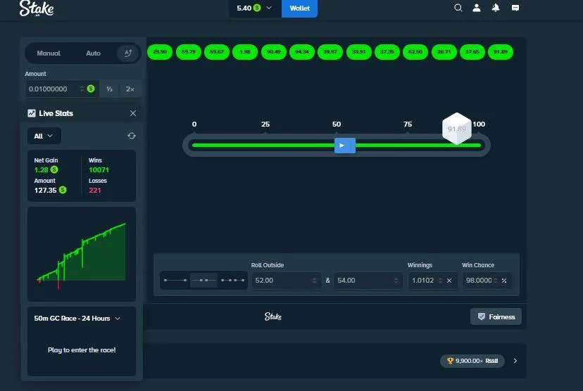 Stake Originals — community win screenshot